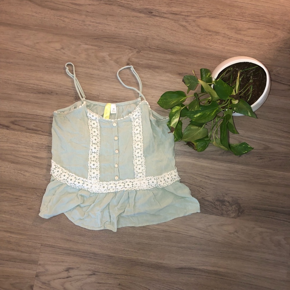 Francesca’s embroidered peplum top